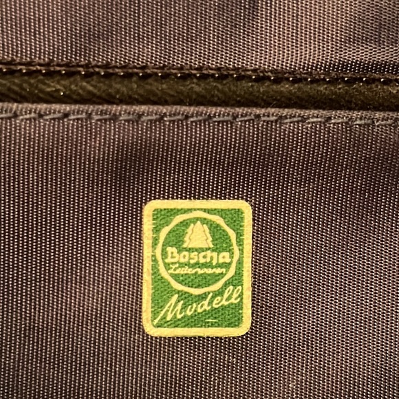 Vintage Boscha Lederwaren Modell Blue Soft Leather Clutch Bag Made West Germany - Picture 11 of 11